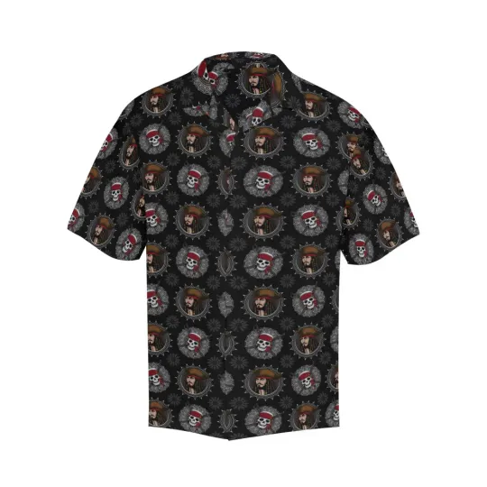 Discover Disney Captain Jack Sparrow Black Hawaiian Shirt