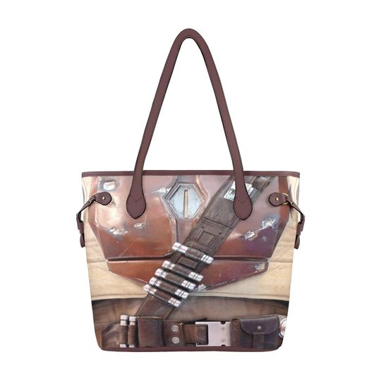 Discover Mandalorian Hard Canvas Tote Bag | disney world bound star wars galactic starcruiser cosplay baby diaper purse shoulder bag