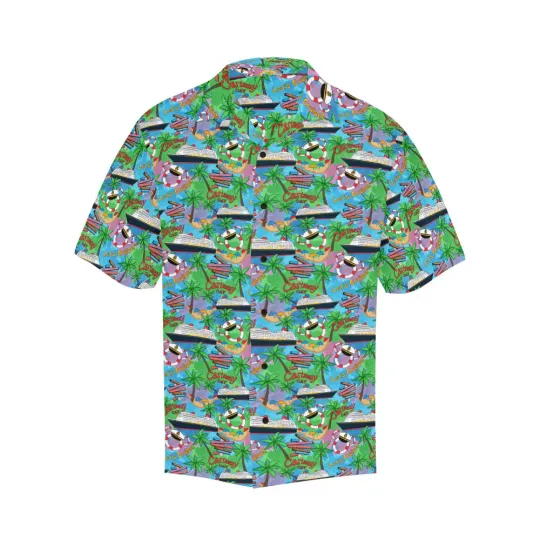 Discover Disney Let's Cruise Tropical Summer Beach Hawaiian Shirt