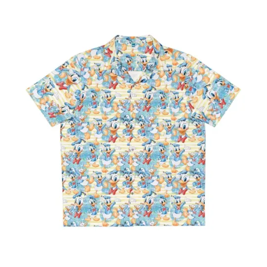 Discover Disney Donald Duck Collage Retro Hawaiian Shirt