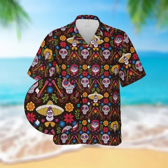 Discover Disney Coco Hawaiian Shirt Miguel Héctor Ernesto Music Outfit