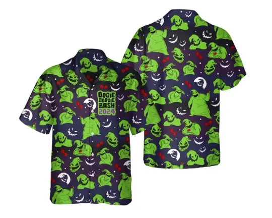 Discover Disney The Nightmare Before Christmas Oogie Boogie Bash 2024 Hawaiian Shirt