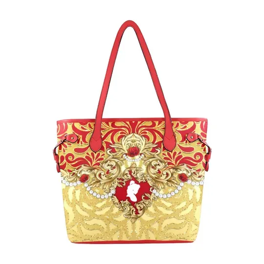 Discover Disney Beauty and Beast Leather Tote Bag, Woman Bag, Gift For Her