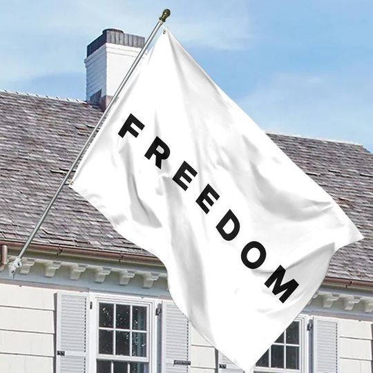 Discover Freedom Charlie Kirk House Flag, Activist & Human Rights Support Flag, Political Awareness House Flag, Justice For Charlie Kirk Flag