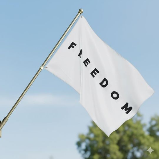 Charlie Kirk Freedom Flag - Patriotic House Banner for Indoor and Outdoor Decor, Memorial Day Tribute