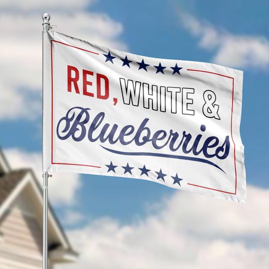 Charlie Kirk Red White And Blueberries House Flag, Charlie Kirk Freedom Flag, Justice For Charlie Kirk Flag, This Is The Turning Point Flag