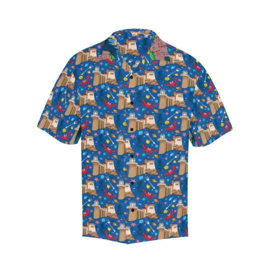 Discover Disney The Little Mermiad Sea Princess Castle Hawaiian Shirt