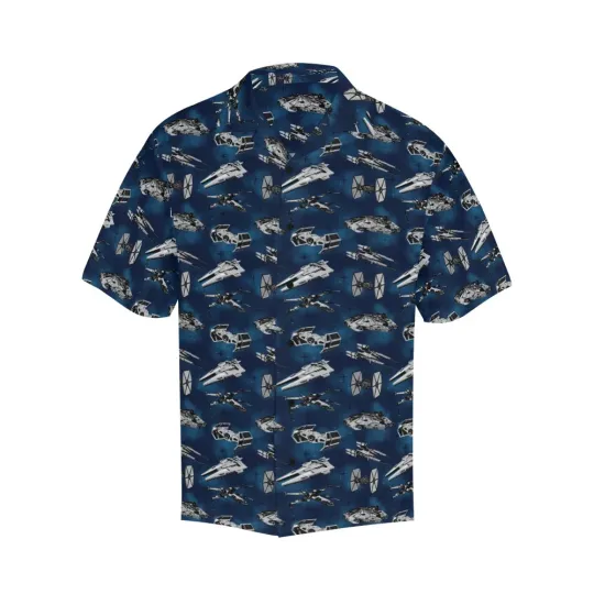 Discover Disney Star Wars Galactic Ships Hawaiian Shirt