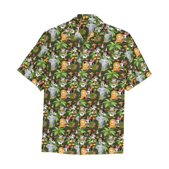 Discover Disney Mickey Safari Jungle Vintage Hawaiian Shirt