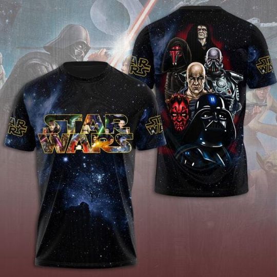Disney Star Wars Shirt, Darth Vader Darth Maul Palpatine General Grievous Count Dooku Darth Revan, Galaxy's Edge Tee