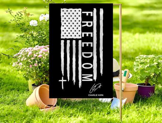 Charlie Kirk Flag, Turning Point USA Patriotic House Banner, Outdoor Yard Decoration, Garden Party Sign, Republican USA Flag, Political Gift