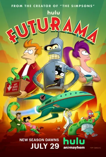 Discover Futurama Vertical Poster, Premium Matte For Home & Living