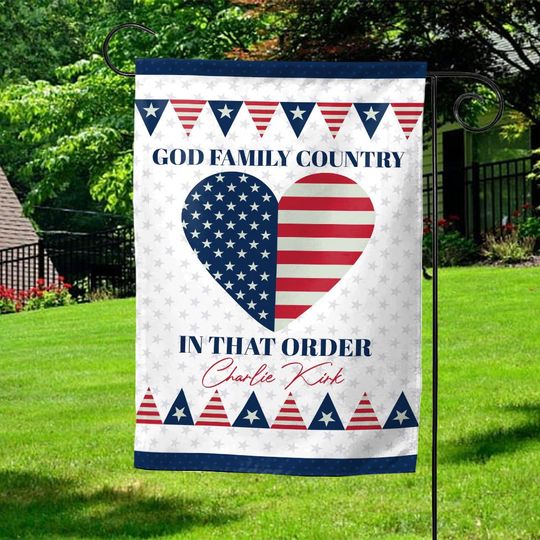 Freedom Charlie Kirk Garden Flag, Activist & Human Rights Support Flag, Political Awareness Flag, Justice For Charlie Kirk Flag