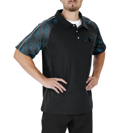 Carolina Football Team Panthers Elevated Field Polo Print Accent, Gift for Fan