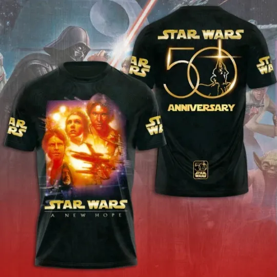 Discover Star Wars 3D Apparel  3D T-Shirt 50 Years Anniversary