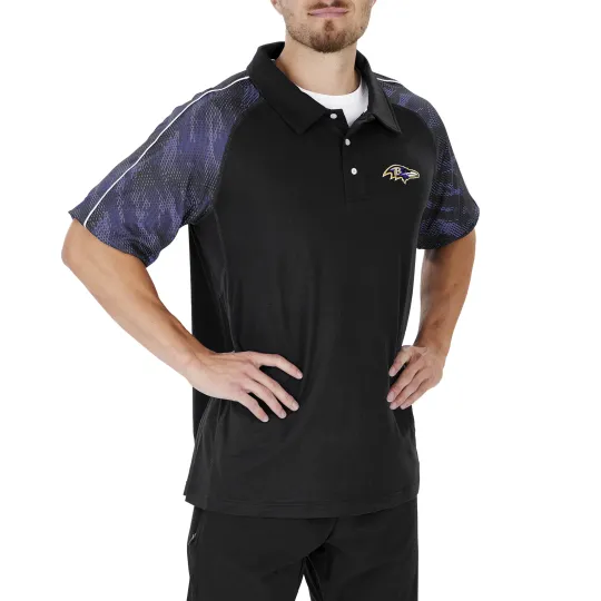 Discover Baltimore Football Team Ravens Elevated Field Polo Print Accent, Gift for Fan