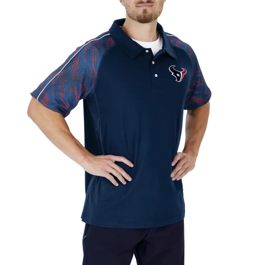 Discover Houston Football Team Texans Men's Elevated Field Polo Print Accent, Gift for Fan