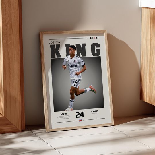 Discover Joshua King Retro Football Print: Norway Premier League Wall Art