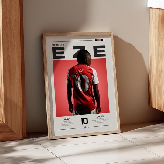 Discover Eberechi Eze Poster: Crystal Palace Football Art - Premier League Star