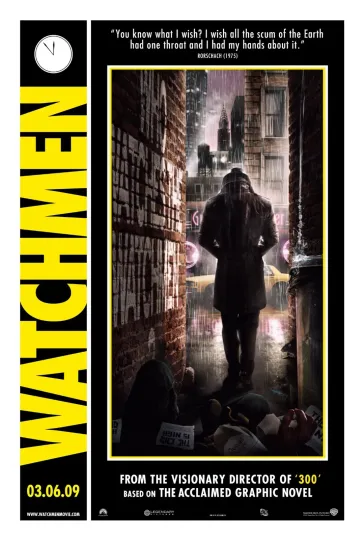 Discover Watchmen movie poster (style p) : 11 x 17 inches : Rorschach