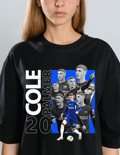 Discover Cole Palmer Soccer Graphic Tee Design: PNG Digital Download