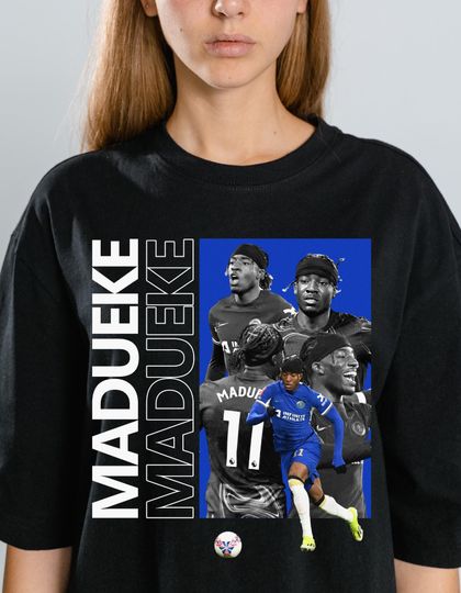 Discover Noni Madueke Chelsea FC T-Shirt PNG: Soccer Graphic (Digital Download)