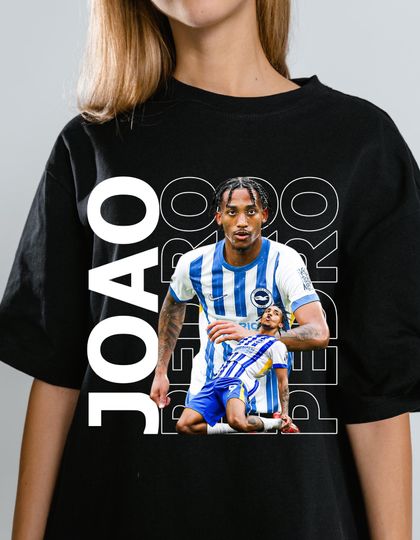 Discover Joao Pedro Soccer Graphic Tee: Streetwear Football Bootleg (PNG Download)