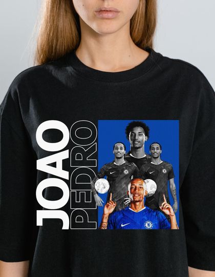 Discover Joao Pedro Soccer Graphic Tee: Streetwear Football Bootleg (PNG Download)