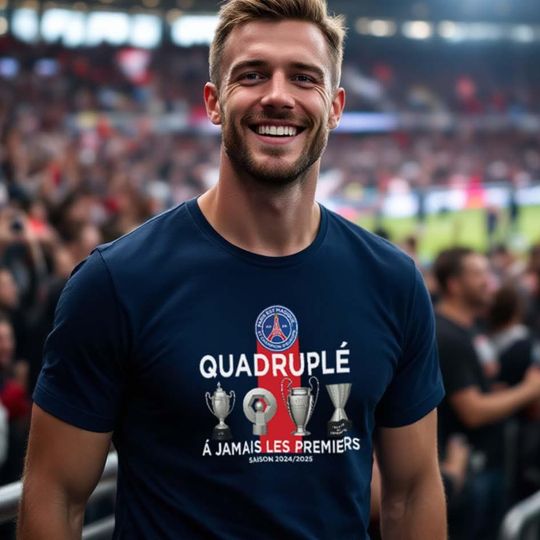 Discover PSG European Cup 2025 T-shirt | Forever the First T-shirt | Paris Football Supporter T-shirt | Paris star jersey