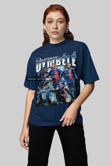 Discover Ousmane Dembl Shirt, PSG Tee, Soccer Shirt, Bootleg Sport Tee, Graphic Bootleg Tee, 90s Graphic Tee, Vintage Soccer, Soccer Shirt MDFK83