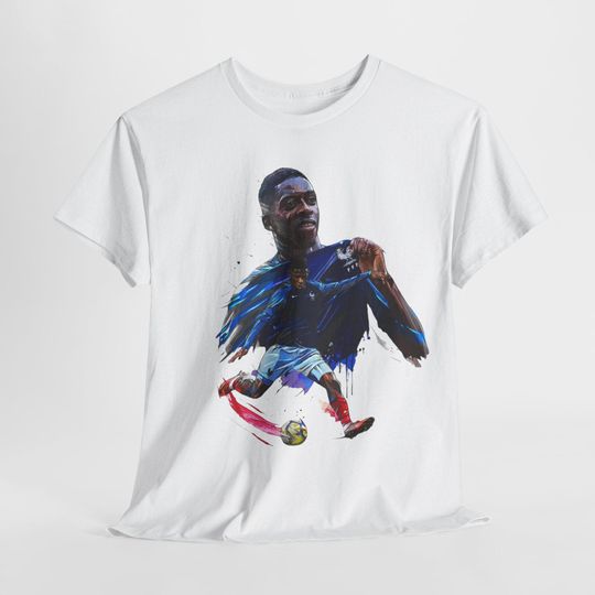 Discover Ousmane Dembele Tee | PSG Football T- Shirt | France Winger Gift | Barcelona Football T-shirt