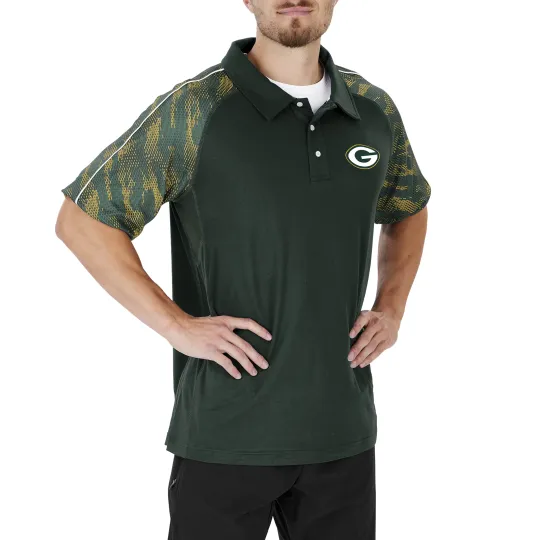 Discover Green Bay Football Team Packers Elevated Field Polo Print Accent, Gift for Fan