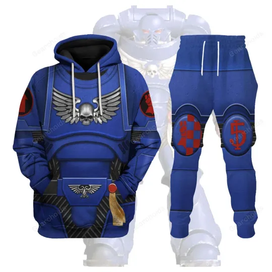 Discover Space Marines Crimson Fists Costume Cosplay Hoodie Sweatshirt Sweatpants