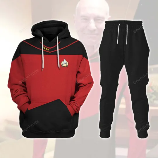 Discover startrek2020 Picard The Next Generation Red Costume Hoodie Sweatshirt Sweatpants