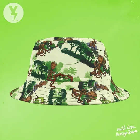 I am Groot Guardians of the Galaxy Bucket Hat, Disney Guardians of the Galaxy Bucket Hat, Baby Groot Christmas Gift, Disney Christmas gift