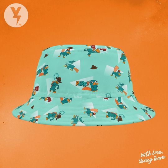 Discover Disney Perry the Platypus Bucket Hat, Disney Phineas and Ferb Gift, Disney Family Christmas gift