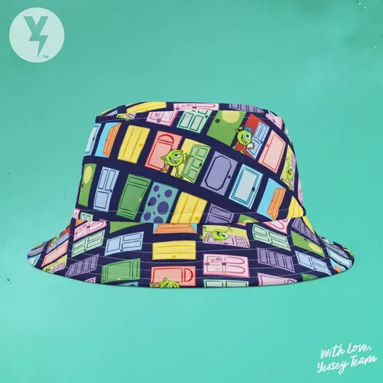 Discover Disney Mike Wazowski Bucket Hat, Mike Wazowski Bucket Hat, Disney Monsters Inc. Gift, Disney Family Christmas gift