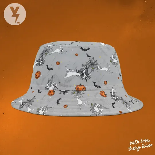 Discover Zero Ghost Dog Bucket Hat, Disney Halloween Bucket Hat, The Nightmare before Christmas Gift, Family Christmas gift