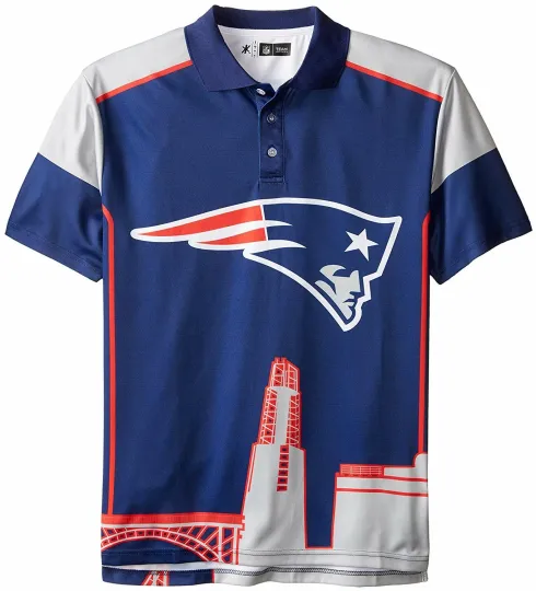 Discover Forever Collectibles football Men's New England Patriots Thematic Polo Shirt