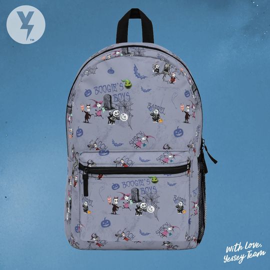 Lock, Shock and Barrel Backpack, Disney Halloween Backpack, The Nightmare before Christmas Gift, Family Christmas gift