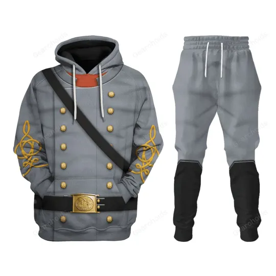 Discover American Confederate Army Cavalry Officer Uniform - Hoodie Sweatpants