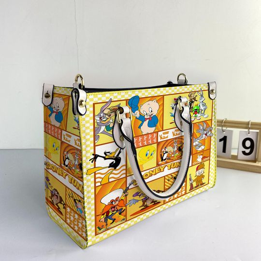 Discover Personalized Goofy Cartoon Women Leather Bag, Goofy Women Purses, Goofy Lover Handbag, Goofy Gifts, Personalized Bag, Custom Leather Bag