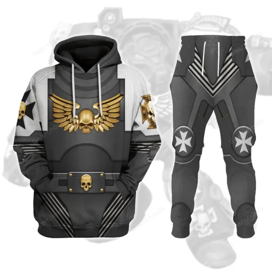Discover Terminator Armor Black Templars - Costume Cosplay Hoodie Sweatpants