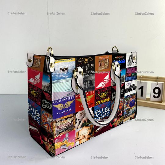 Aerosmith Rock Band Women Leather Bag, Aerosmith Women Purses, Aerosmith Lover's Handbag