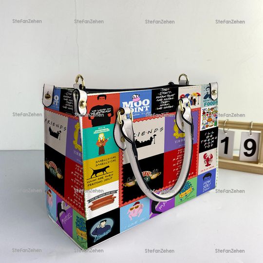 Friends TV Series Women Leather Bag, Friends Women Purses, Friends Lover's Handbag, Friends Fans Gifts
