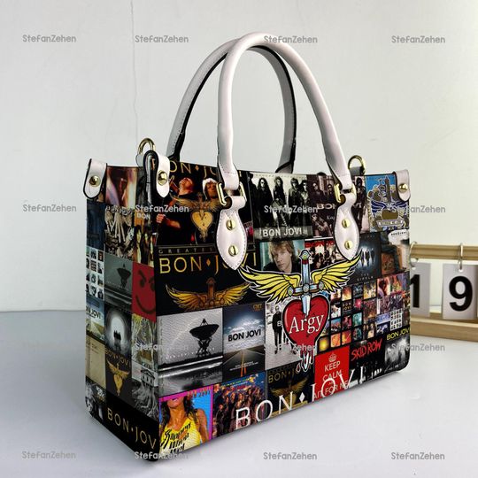 Bon Jovi Music Women Leather Bag, Bon Jovi Women Purses, Bon Jovi Lover's Handbag