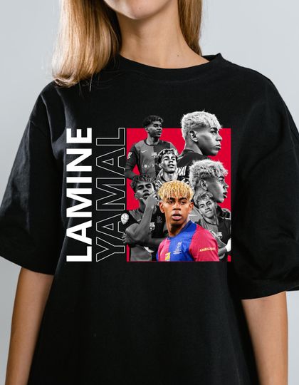 Discover Lamine Yamal Soccer Graphic T-Shirt for Men and Women