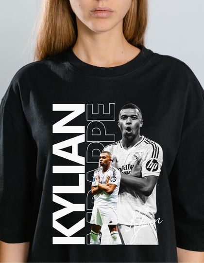 Kylian Mbappe Soccer Graphic T-Shirt