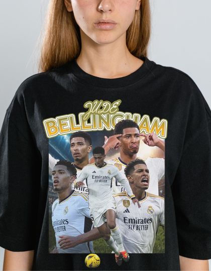 Discover Retro 90s Jude Ballingham Soccer Graphic T-Shirt