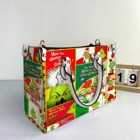 Discover The funny character Christmas Women Leather Bag, funny character Lover Handbag, funny character Handbag, funny character Lover Gifts